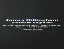 Tablet Screenshot of jamesbillingham.com